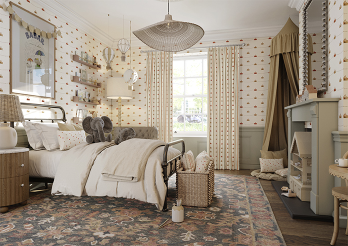 May Day, Tent Stripe Spice - Made to Measure Curtains - Image 7